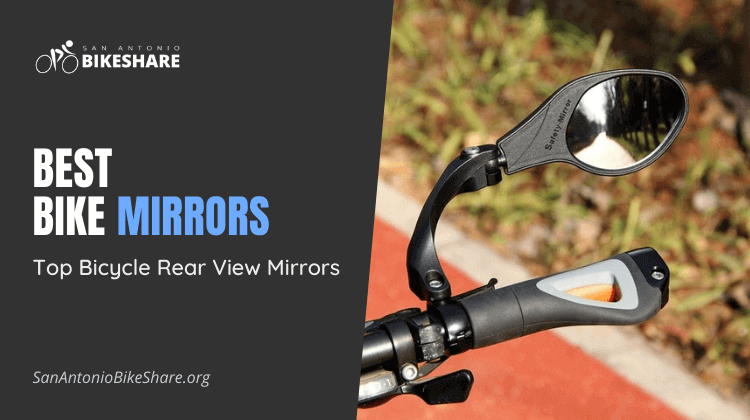 RBRL 2020 New Blast-Resistant Bike Mirror with Large Lens,Fix on Handlebar 